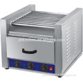 Kitchen Equipment High Quality 9 Rollers Hot Dog Grill With Showcase